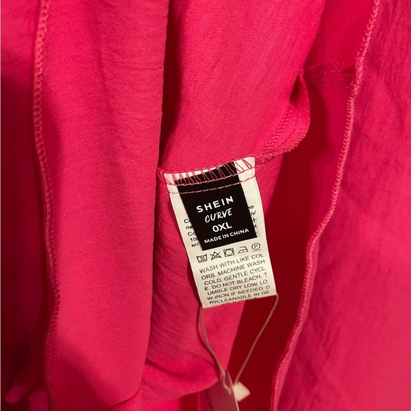 SHEIN Vibrant Pink High-Low Skirt NWT - Picture 3 of 3